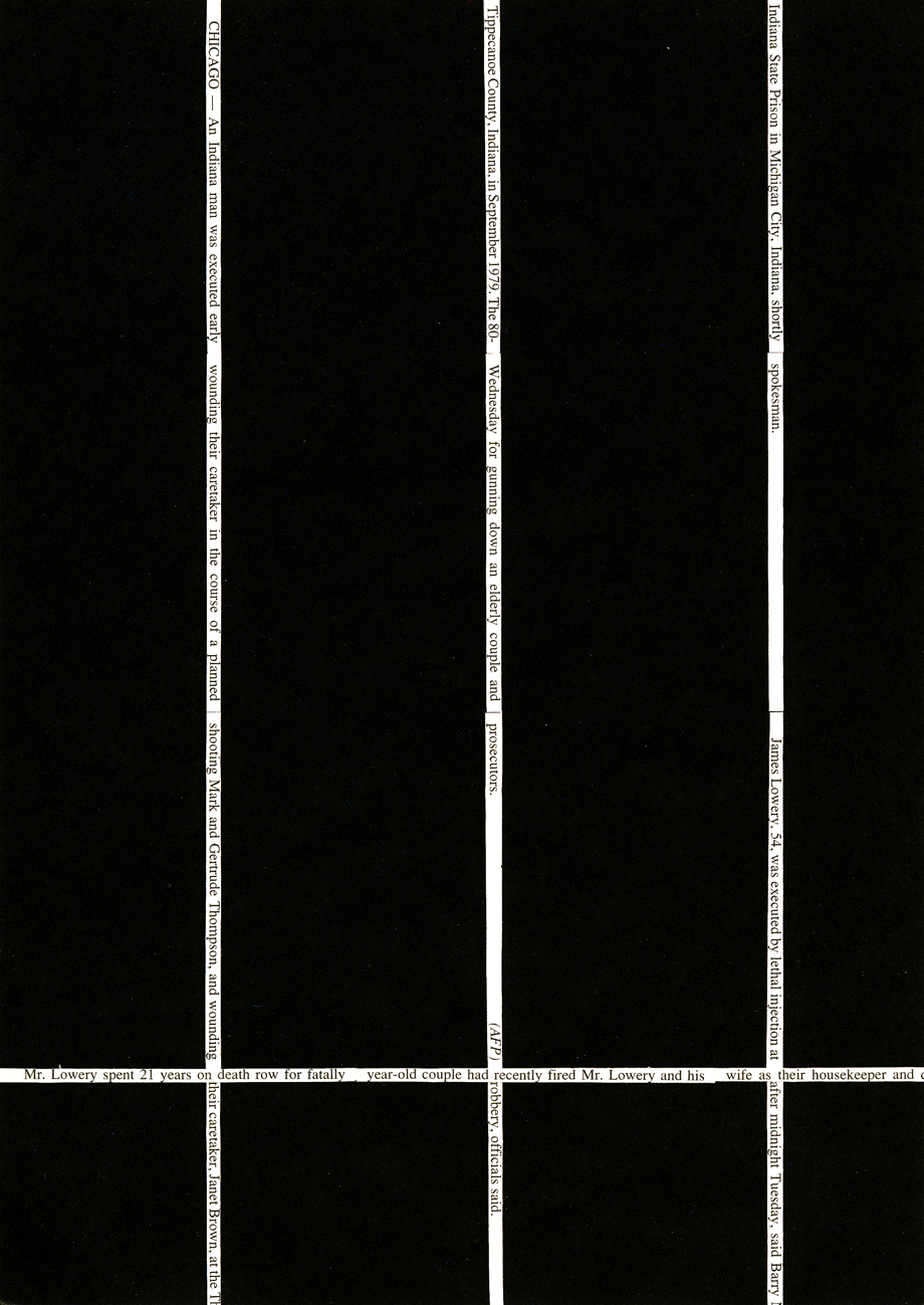 Killer Is Executed in Indiana (Front)